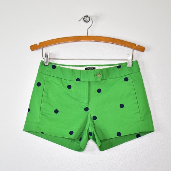 J Crew Factory Stretch City Fit Chino Shorts Size 0 Red Green Clothes Lot Preppy - Picture 9 of 13